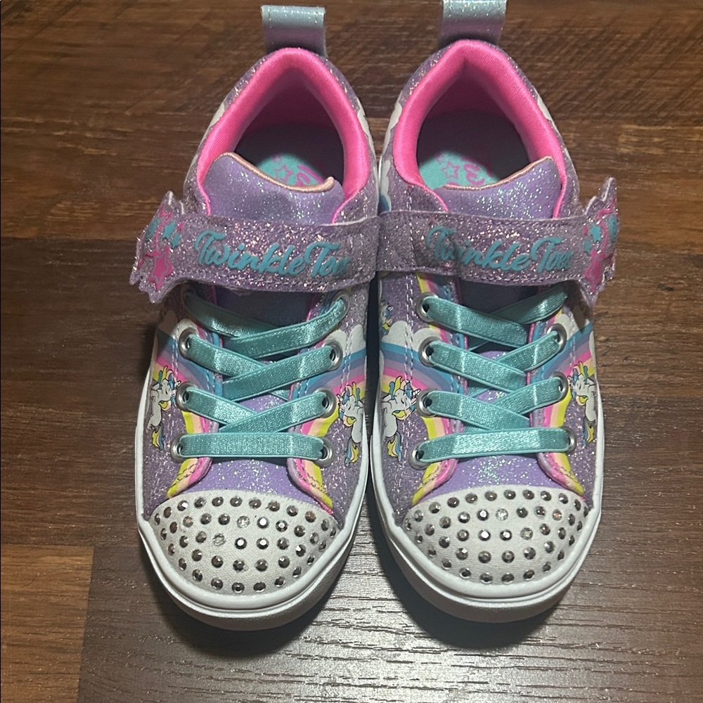 Skechers Kids' Purple and Pink Unicorn Sneakers